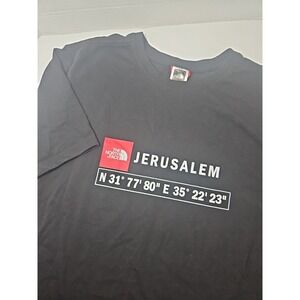 The North Face Jerusalem‎ Coordinates Graphic T-Shirt Mens Size LARGE Black SS